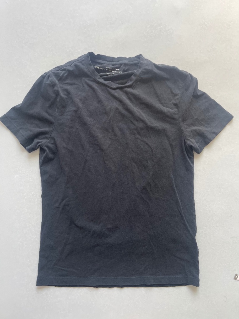 Banana Republic Men’s M Premium Pima Stretch Cotton T Shirt Black Crew Neck
